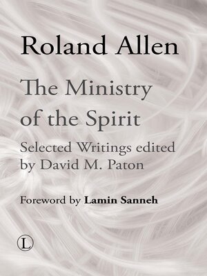 cover image of The Ministry of the Spirit